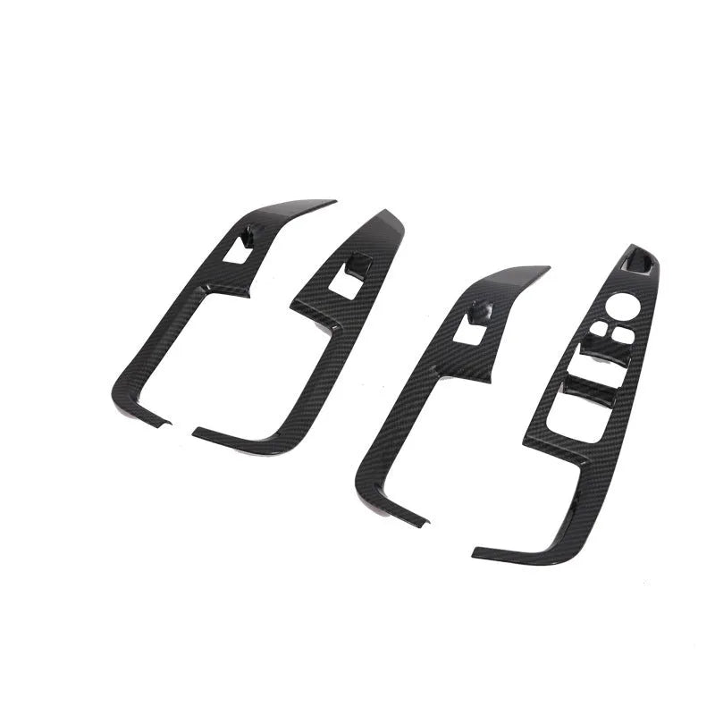 Black ABS plastic air vent gear box trim for BMW X5 2019 centre console cup holder