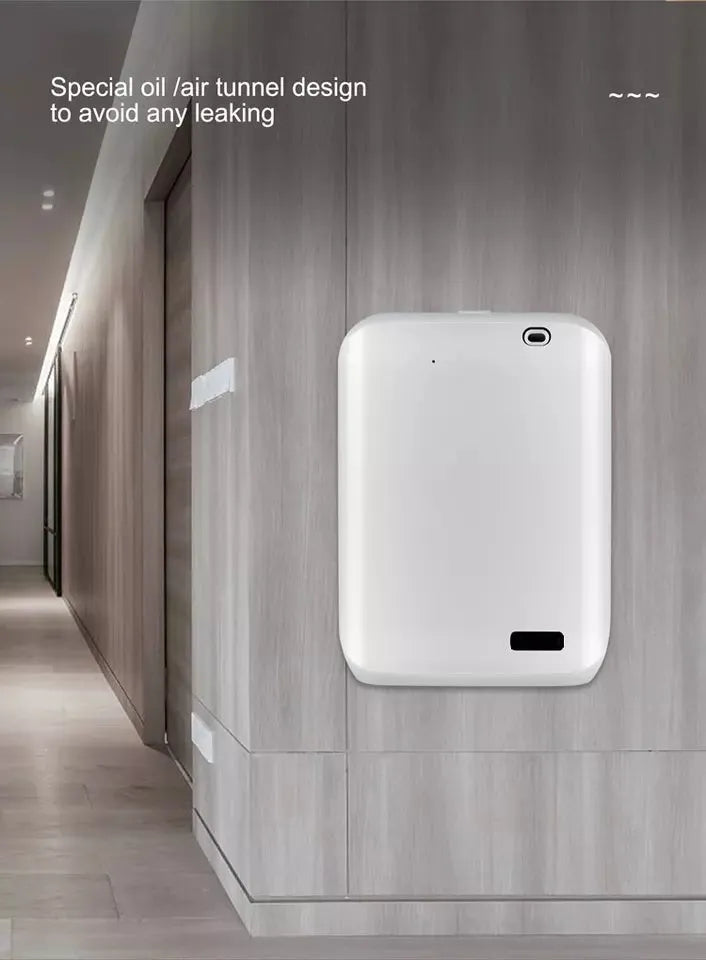 White wall mount HVAC essential oil diffuser with 150ml tank and smart app control