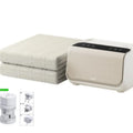 Waterproof electric blanket with plush fleece lining and smart host controller