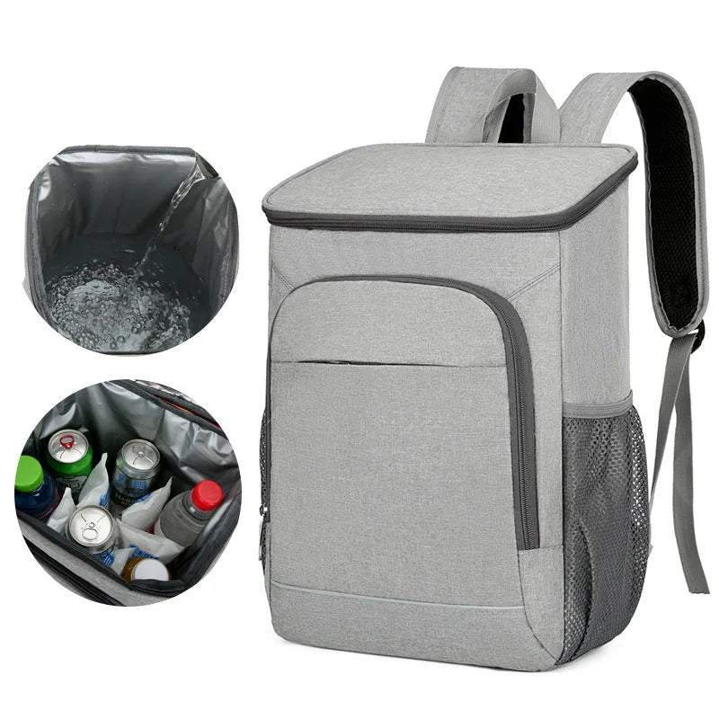 Large capacity outdoor thermal picnic backpack in Oxford cloth with expansion functionality