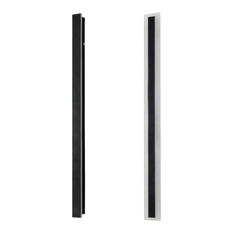 150cm outdoor LED strip wall lamp with wrought iron construction and IP65 waterproof rating