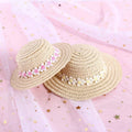 Handmade adjustable bowknot pet hat for dogs and cats in cartoon style