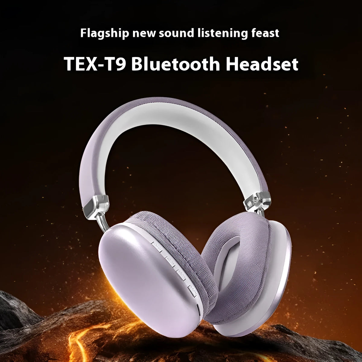 TEX-T9 Bluetooth headset wireless head-mounted sports style headphones in six colours