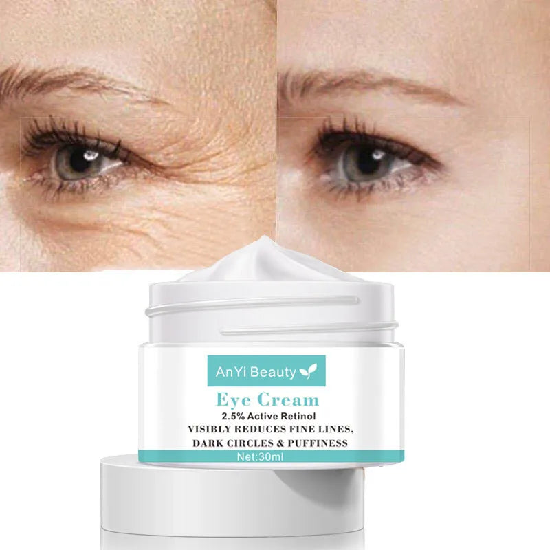 30ml women's eye cream container for targeted skincare application around eyes