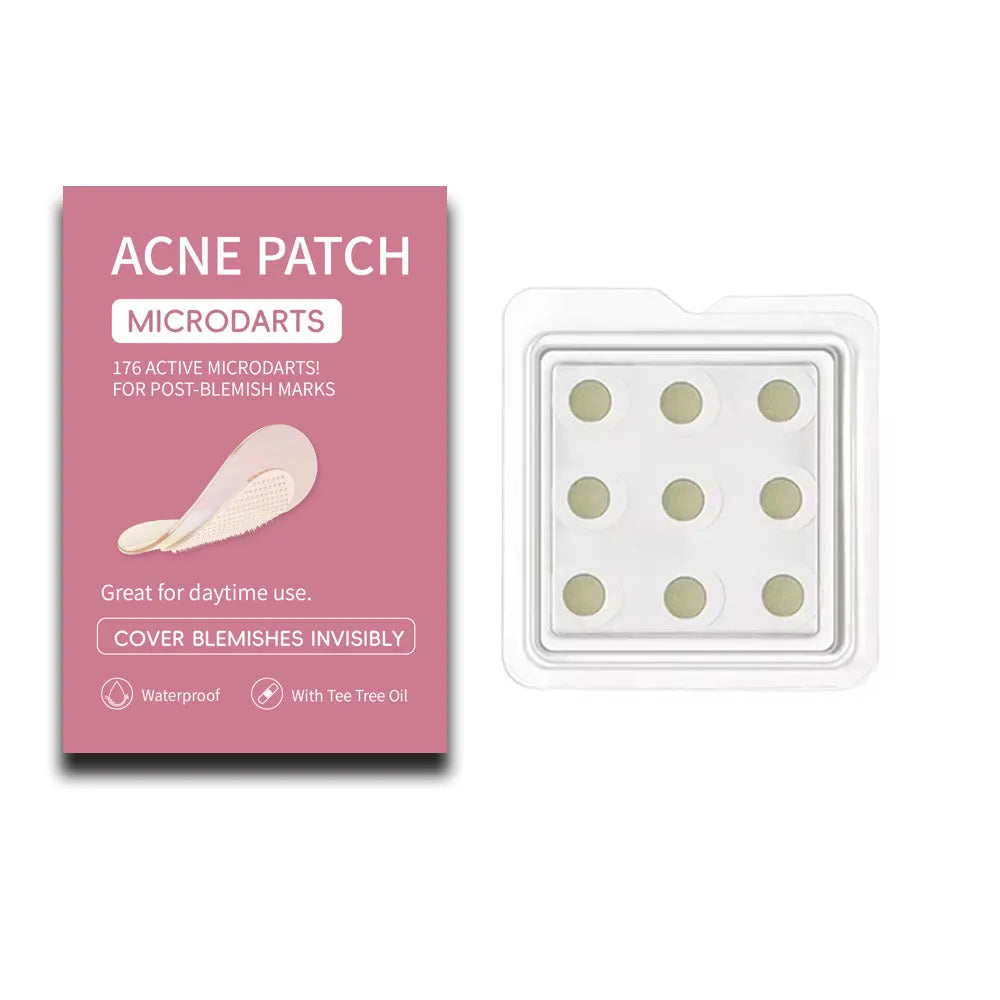 9-piece pack of mild acne patches for pimple and closed comedone treatment
