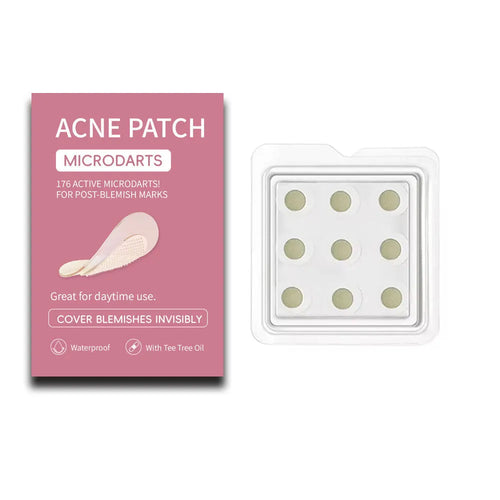 9-piece pack of mild acne patches for pimple and closed comedone treatment