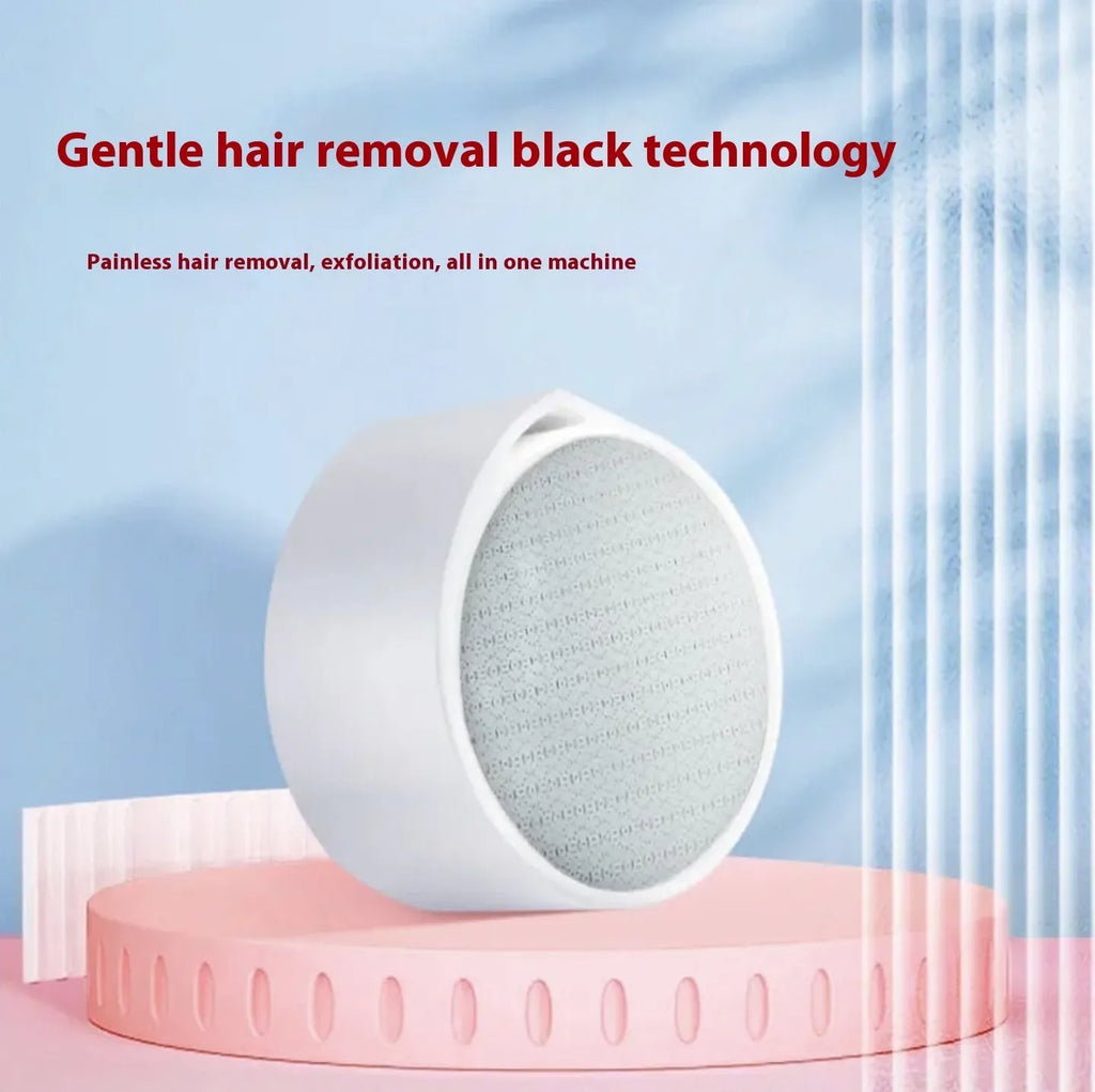 White nano glass epilator foot grinder hair removal device with 2-in-1 styling