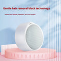 White nano glass epilator foot grinder hair removal device with 2-in-1 styling