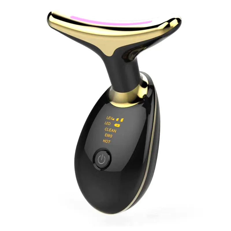 EMS thermal neck lifting massager with LED lights and microcurrent wrinkle removal functions