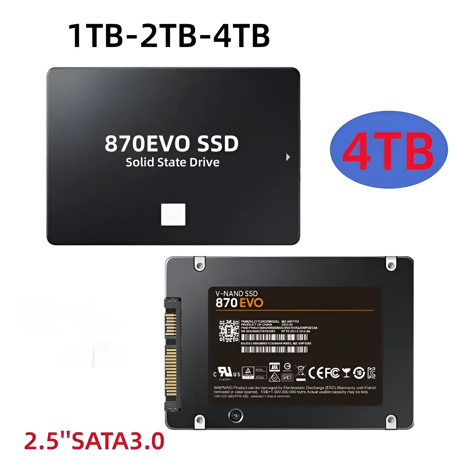 Samsung 870 EVO 2.5-inch internal solid-state drive for PC storage expansion