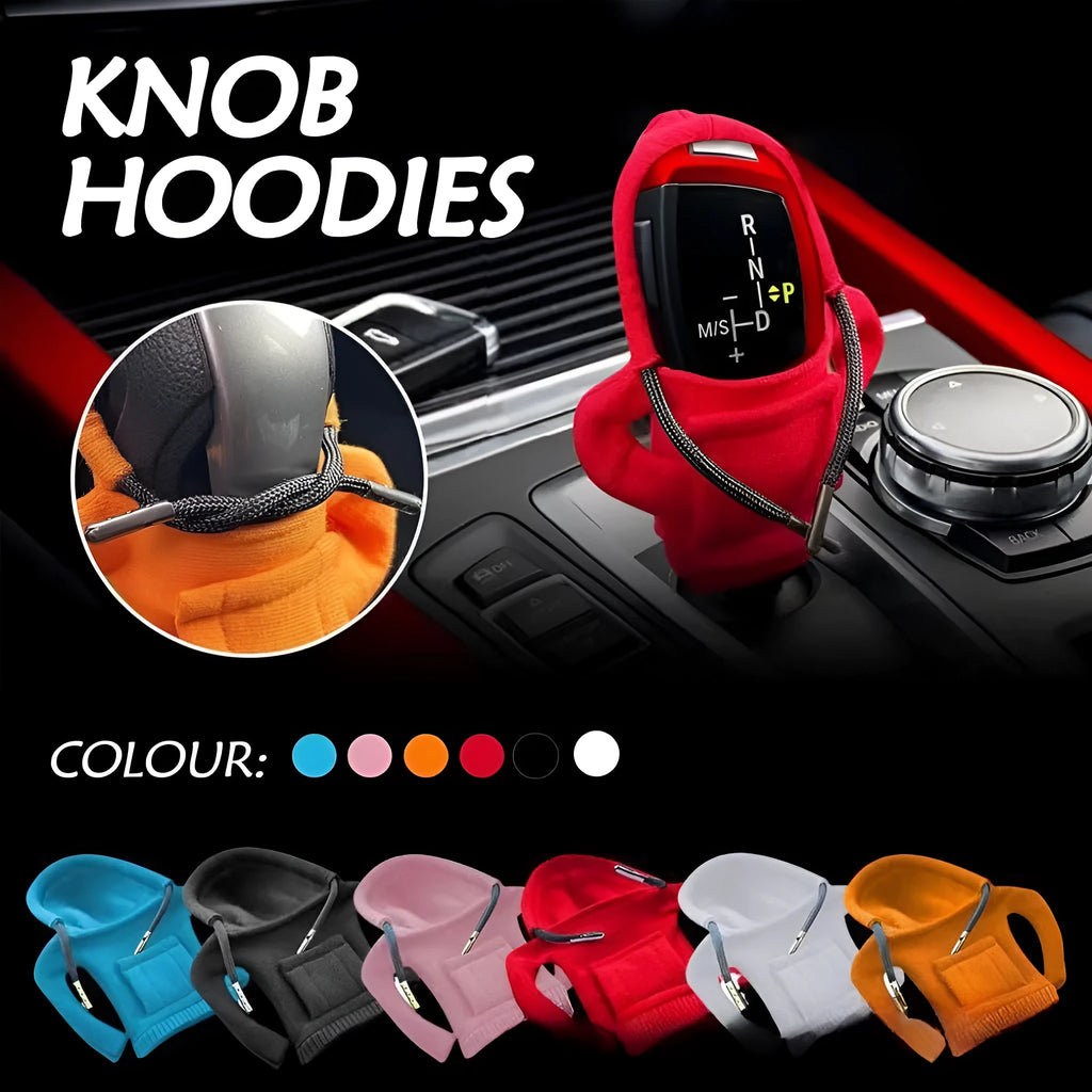 Dutch velvet car gear handle sleeve in multiple colours on vehicle gear knob