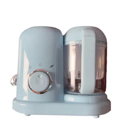 Green and pink baby food processor with steamer and blender functions, 10 litre capacity