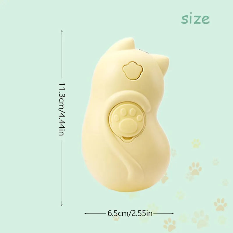 3-in-1 cat steamy brush with self-cleaning steam function for pet hair removal