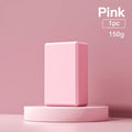 Solid colour EVA foam yoga block with ridged surface, measuring 23cm long