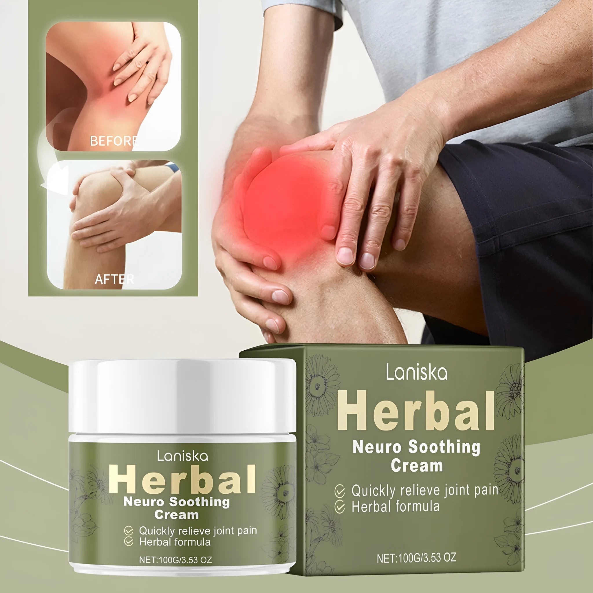 100g pot of external body care cream with arnica, pepper and mugwort root extract