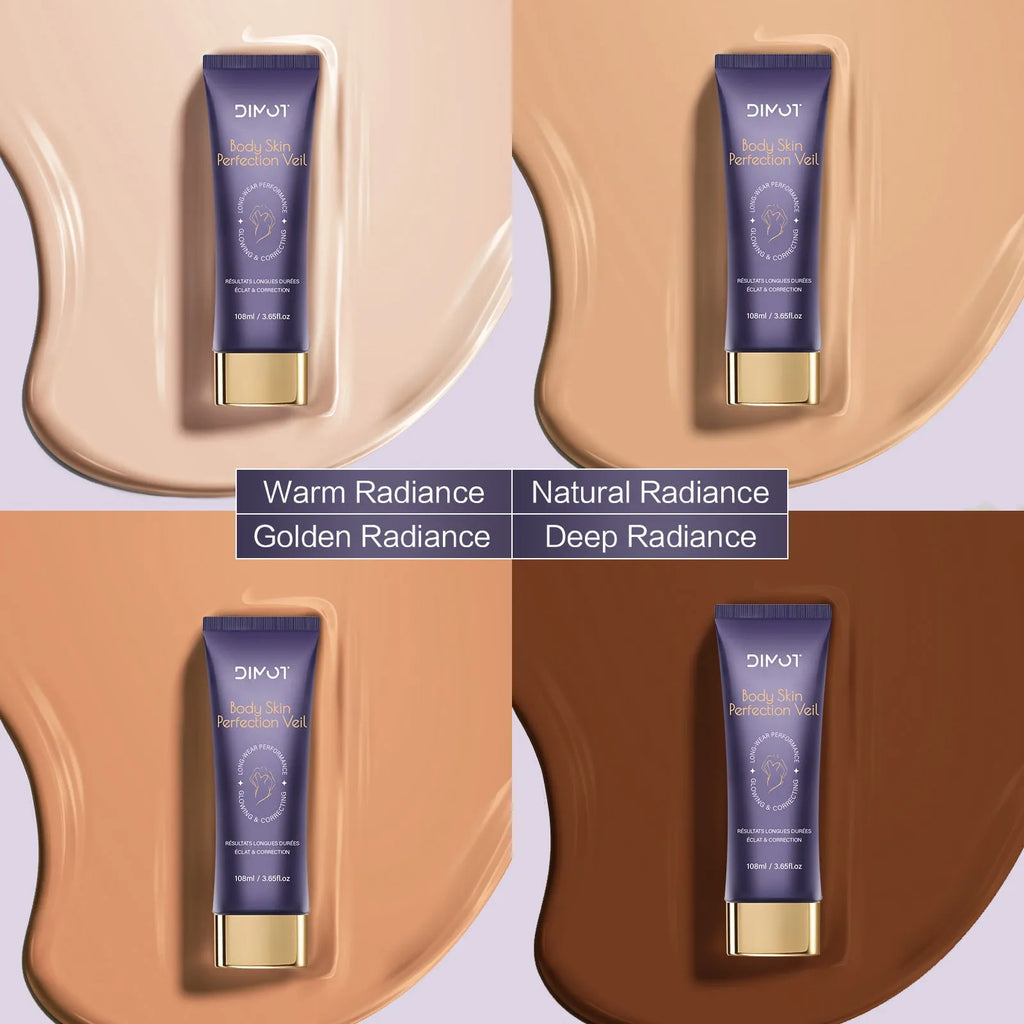 108ml tube of waterproof body concealer cream with attached brush for covering tattoos and birthmarks