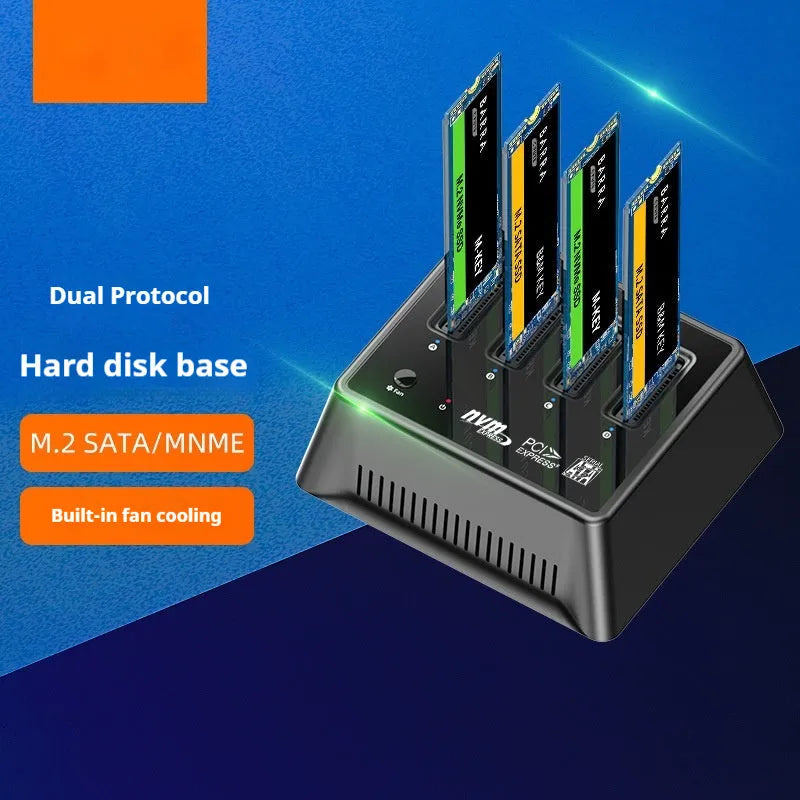 Aluminium M.2 SSD heatsink cooler for dual protocol drives, colour K30174P2.