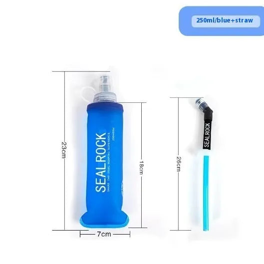 Plastic portable straw with suction tube for mountain climbing and biking hydration