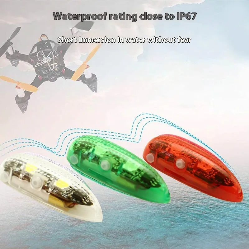 V3 wireless charging waterproof navigation light for model boats and cars with adhesive backing