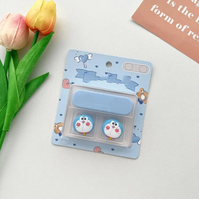 Cartoon style plastic cable fixer for organising desktop magnetic hub cables