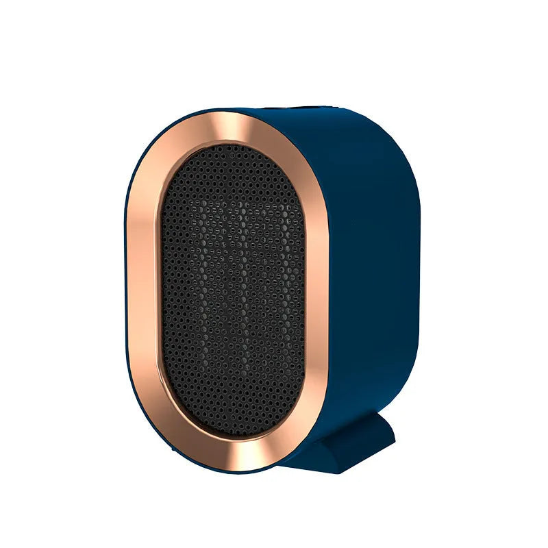 Portable desktop electric heater with PTC ceramic heating element in choice of colours