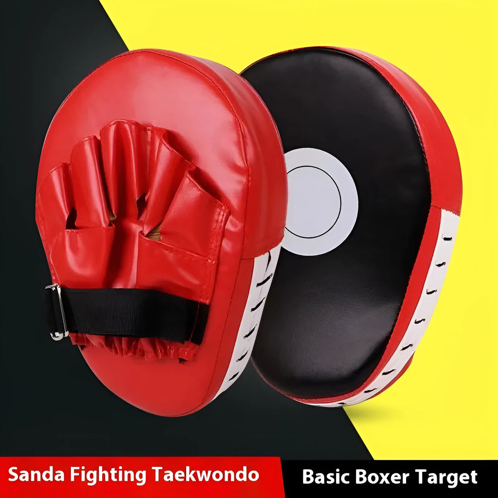 PU boxing target punch mitts for Sanda and Muay Thai training in multiple colour combinations