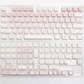 Full set of PBT sublimation keycaps for mechanical keyboards with over 98 keys