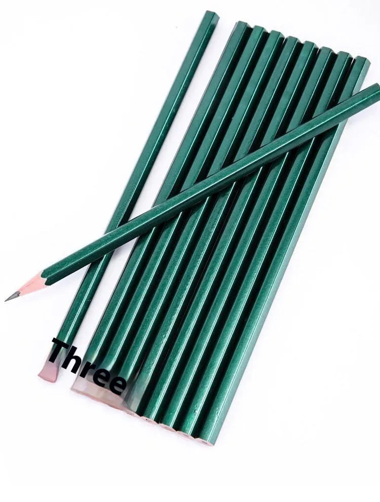 Green Rod hexagonal drawing pencils set of 10 with HB and 2B hardness grades