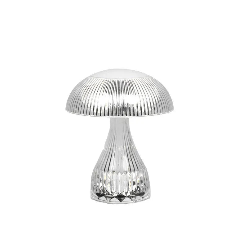 Clear acrylic USB rechargeable touch control night lamp with three colour changing modes