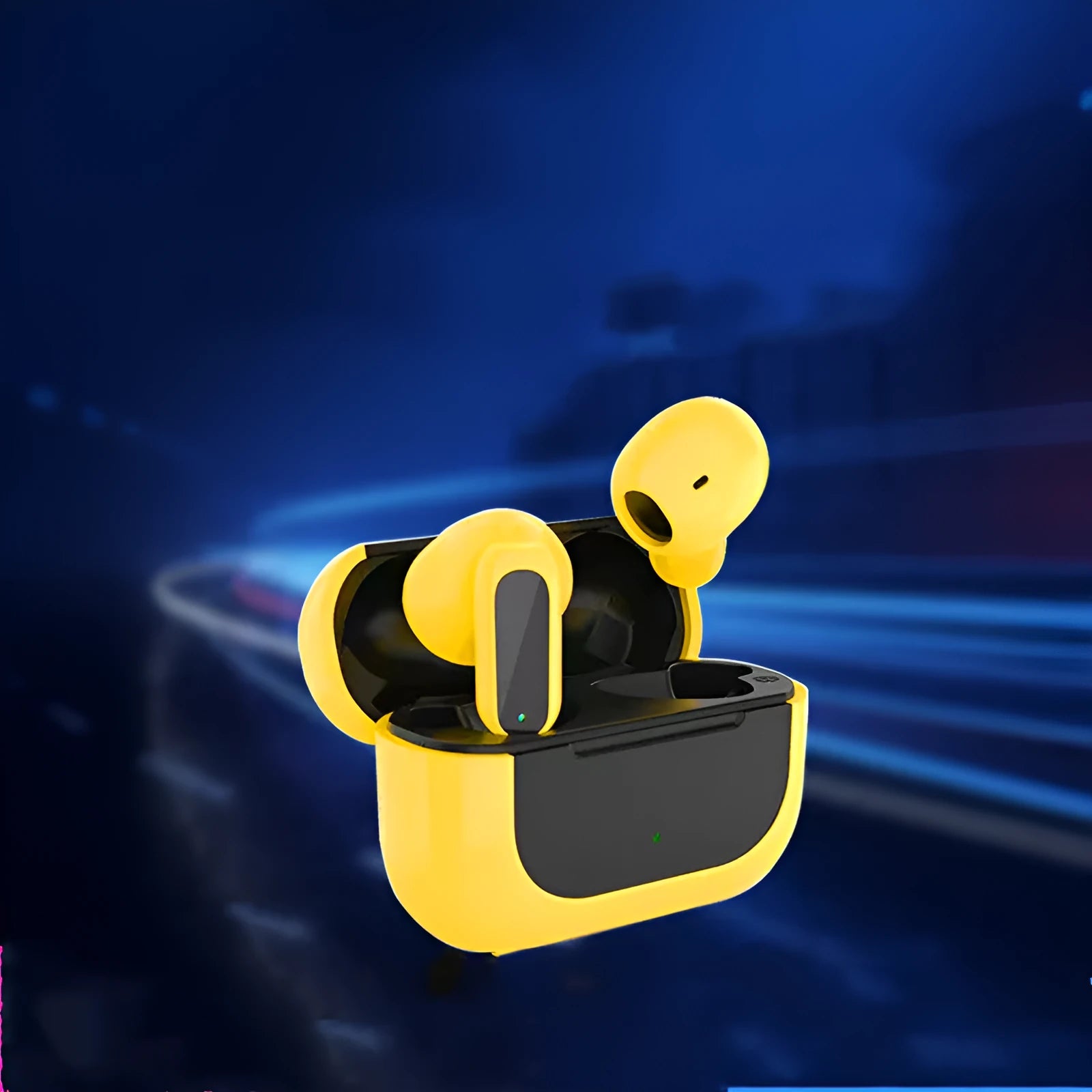 Jerry cartoon wireless headphones in black, white and yellow colour options with earplug design