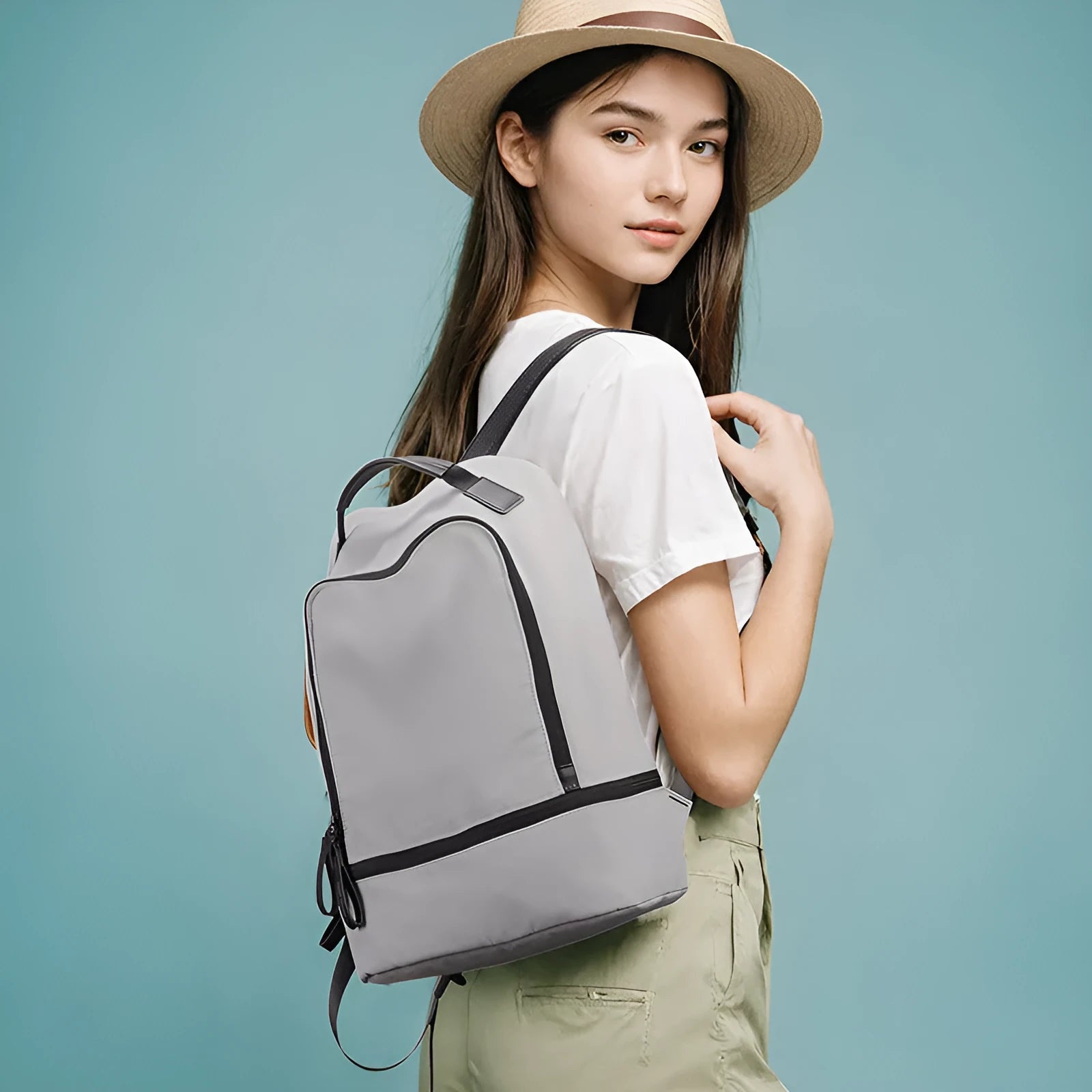 Marco Leideng ultra-light Oxford cloth backpack in blue black, fashion grey or olive green