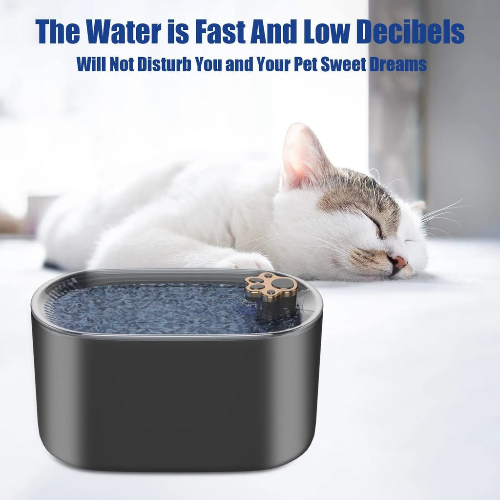 Berlin blue automatic pet water fountain with triple filtration system and 3L capacity