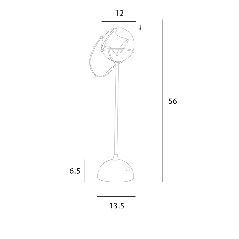 Glass dimmable desk lamp with touch switch control on base