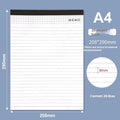 A4 grid notepad with tearable pages and a paper cover, showing the ivory white internal sheets.