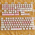 141 mechanical keyboard key cap set with Meow Meow Team design featuring five-sided sublimation printing