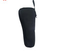 Black cloth storage bag for mobile phone stabilizer accessories with zippered closure