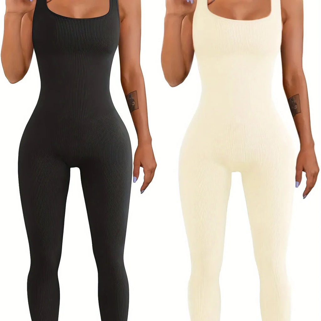 Women's long sleeve suspender tank top tights in beige, showing button fastening and 71-73cm length.
