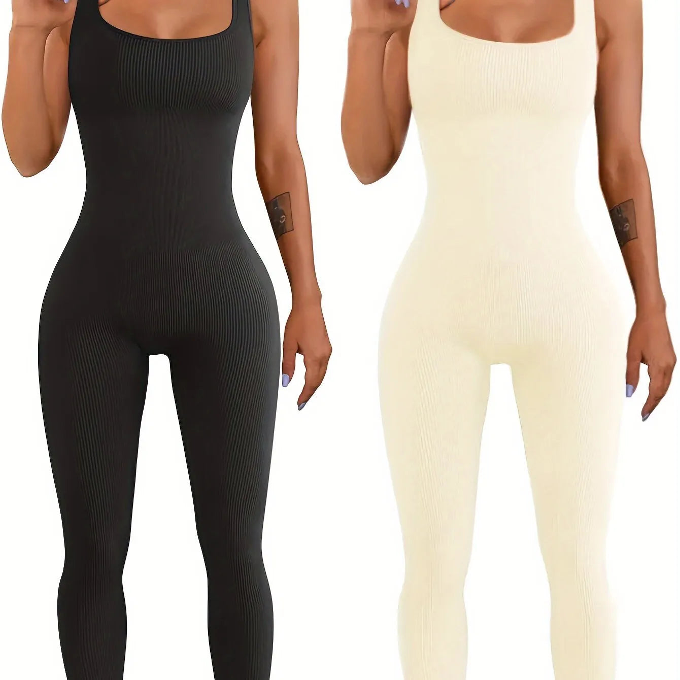 Women's long sleeve suspender tank top tights in beige, showing button fastening and 71-73cm length.