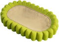 Green oval sisal cat scratch pad bowl measuring 650mm functioning as cat scratcher and bed