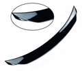 Mazda 3 Axela Exela large rear spoiler in bright black finish with fixed wind surround design