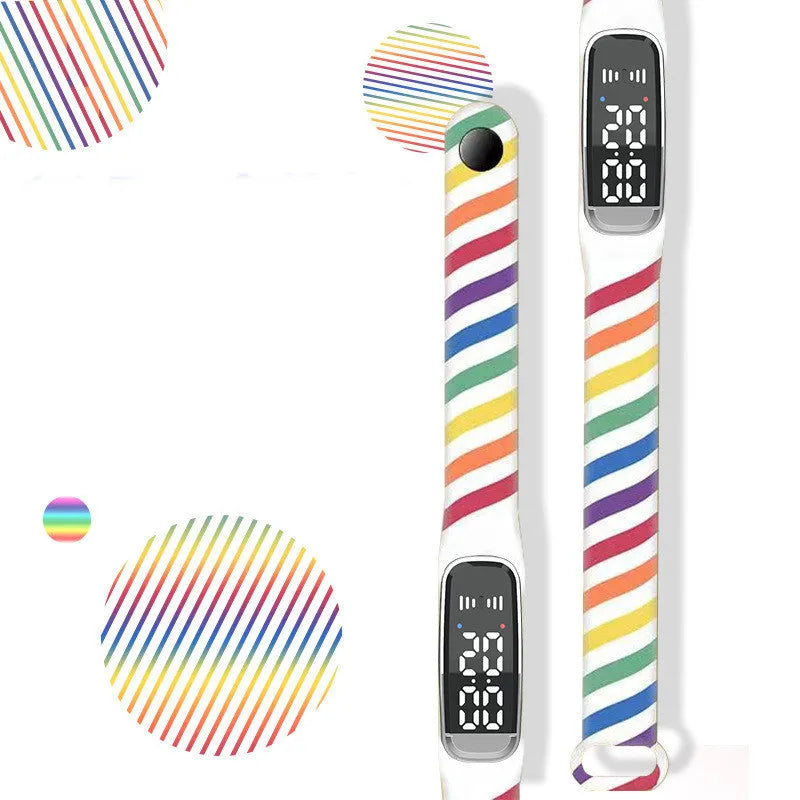 Black and white ultrasonic mosquito repellent bracelet showing wearable design and USB charging cable.