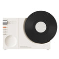 Compact portable Bluetooth speaker in Obsidian Black colour showing card insertion slot and USB charging port.