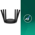 TL-WDR7661 grey wireless router with compact design measuring 254mm wide